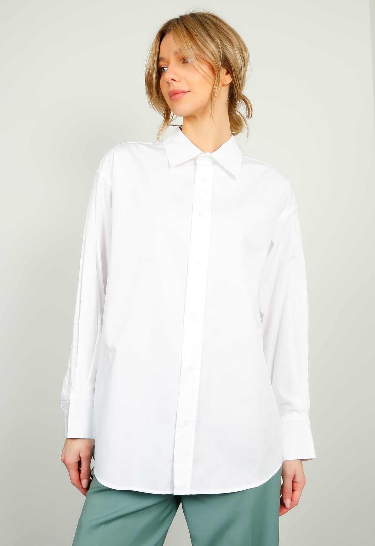 PARK  Cotton Shirt in White