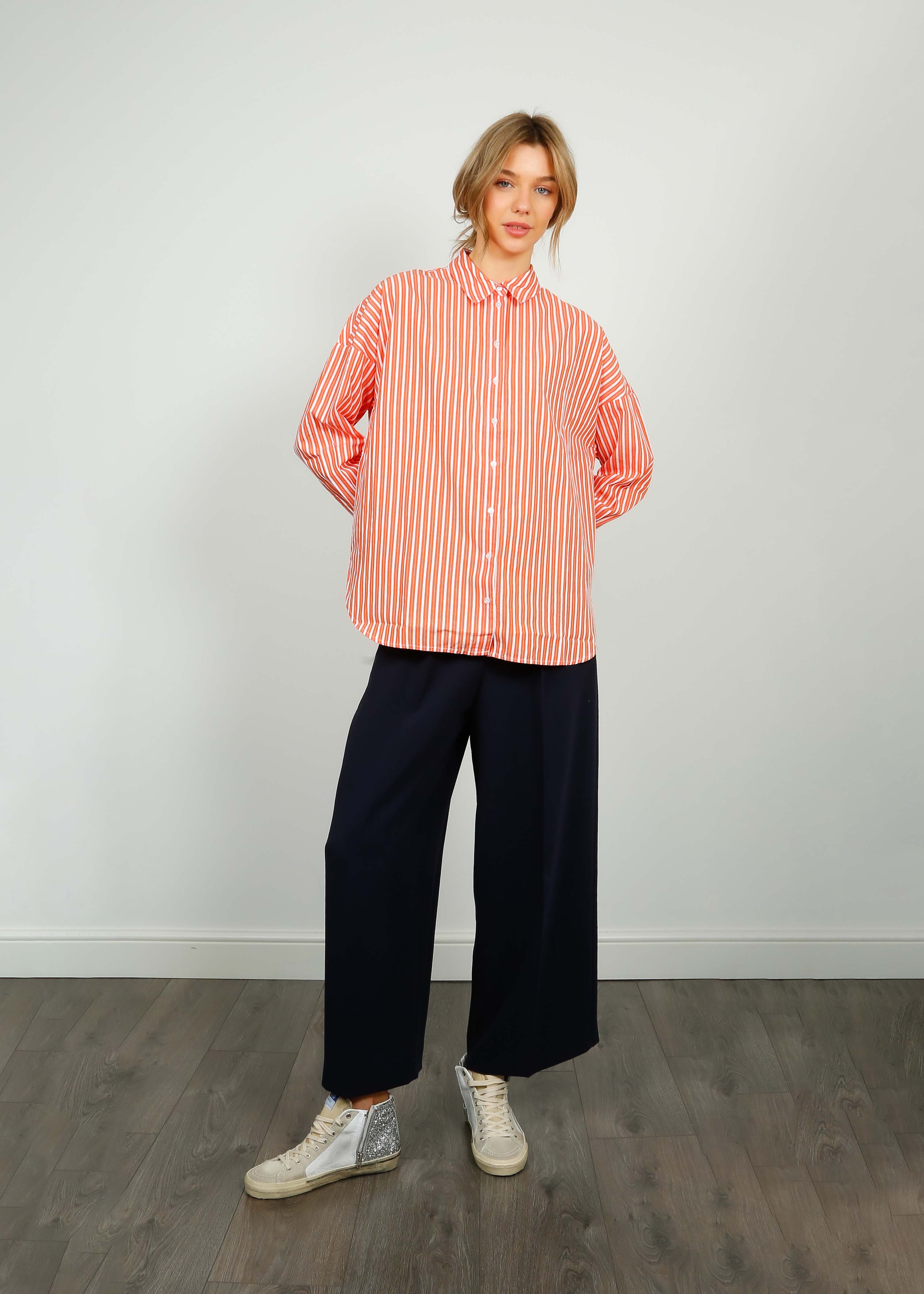 SLF Emma Sanni Stripe Shirt in Orangeade