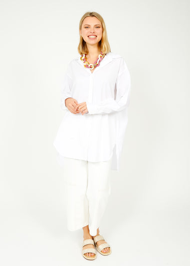 R&B Fia Poplin Shirt in White