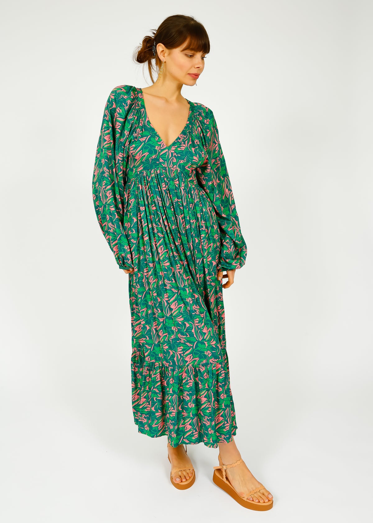 PPL Sofia Dress in Bahia 01 Green