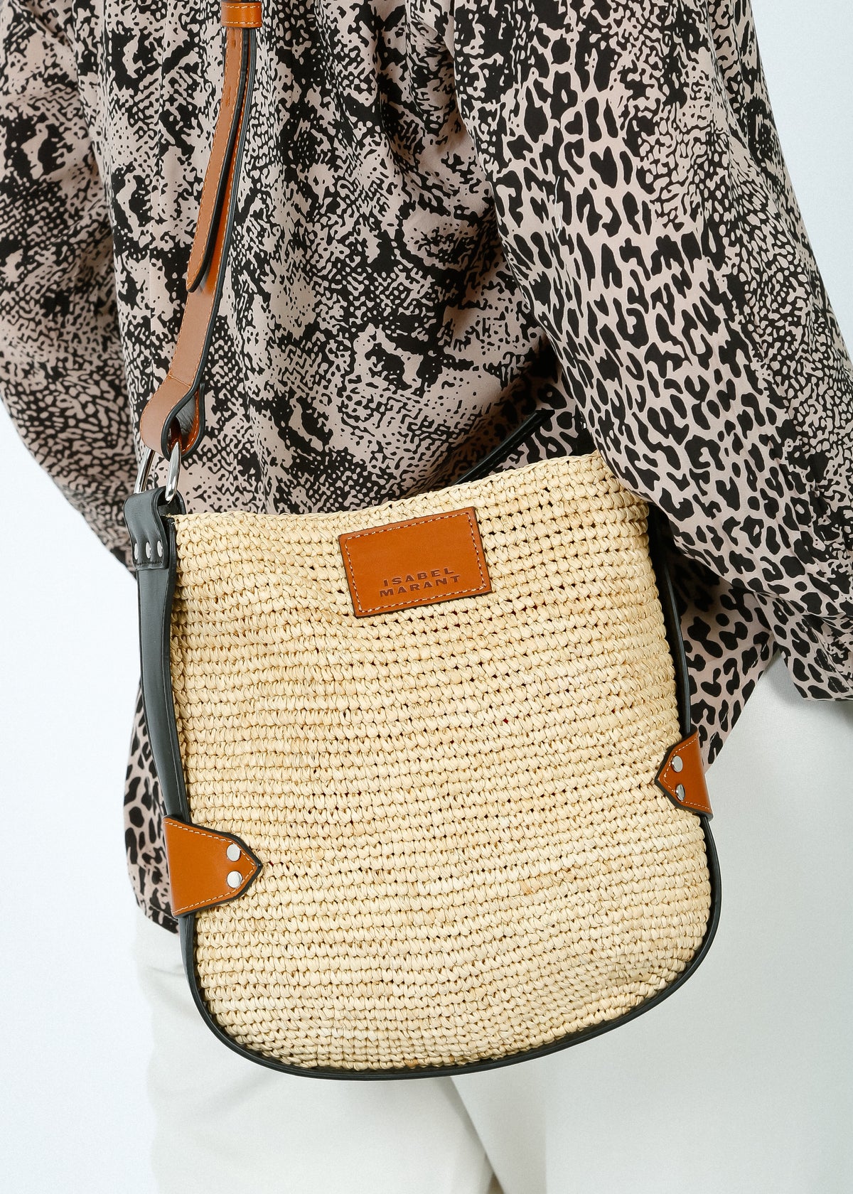 IM Mini Bayia Bag in Natural, Cognac