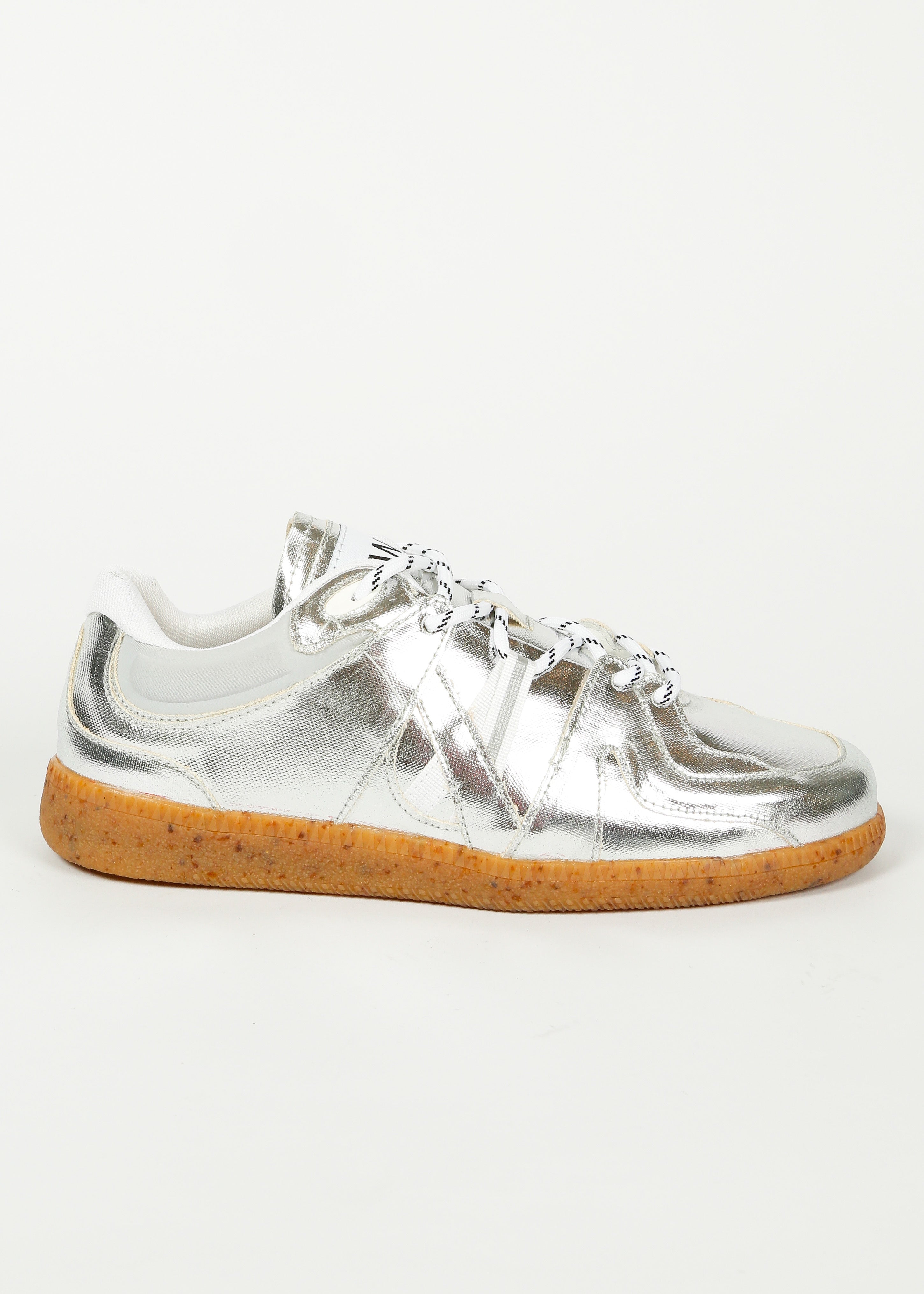 GANNI S2057 Sporty Retro Sneaker in Silver