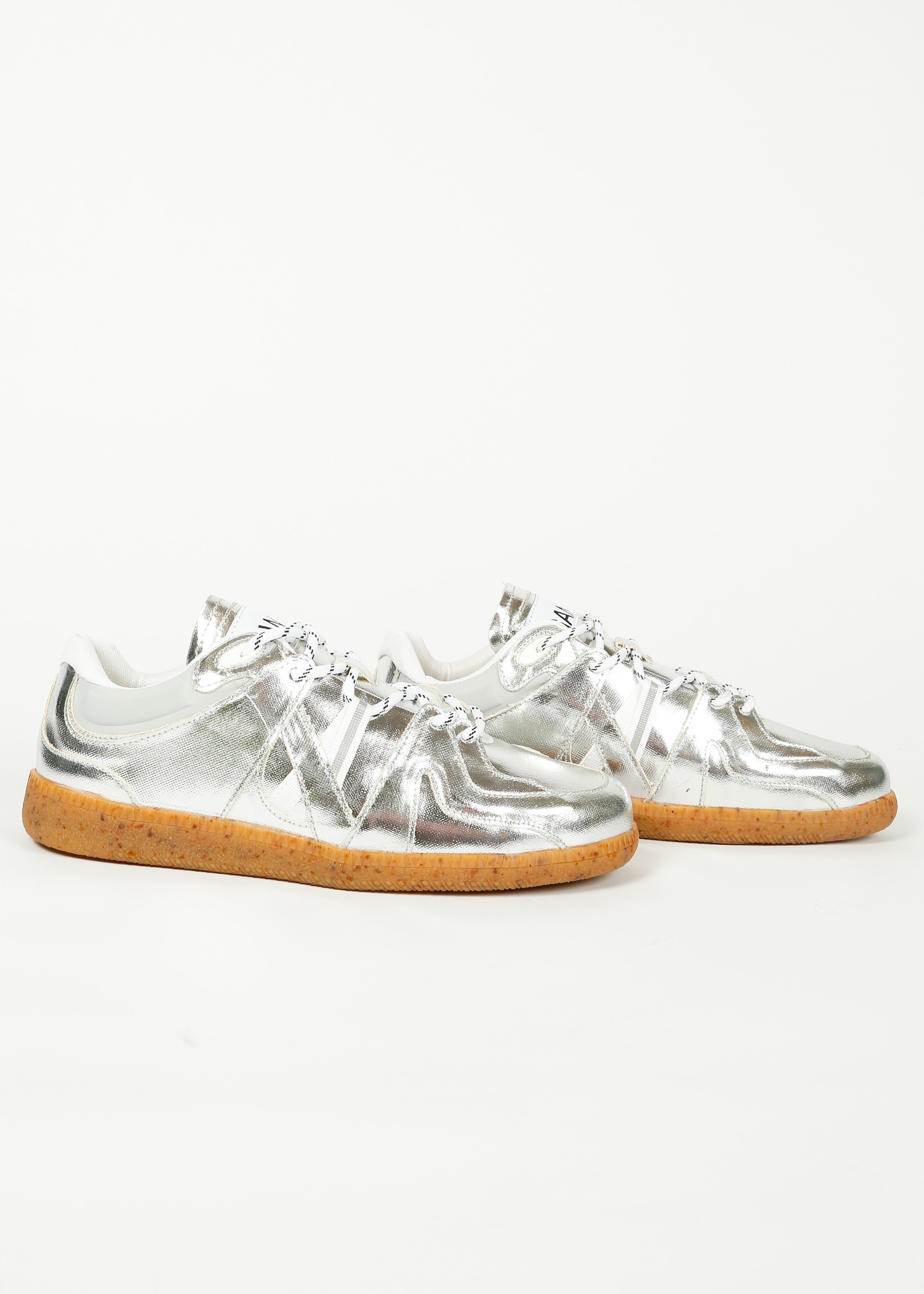 GANNI S2057 Sporty Retro Sneaker in Silver