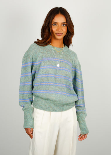 RA Carla Striped Knit in Green