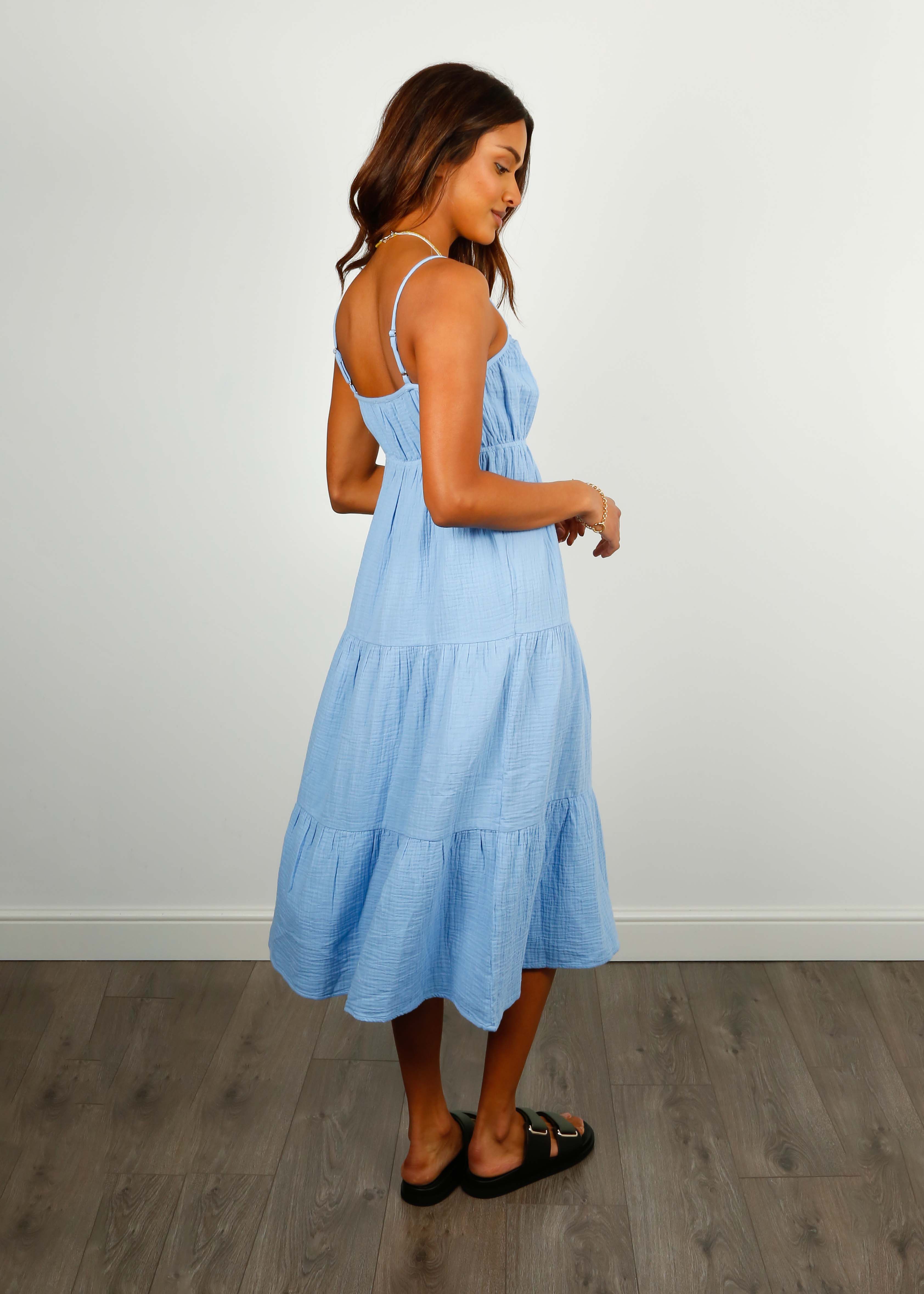 RAILS Blakely Dress in Vista Blue