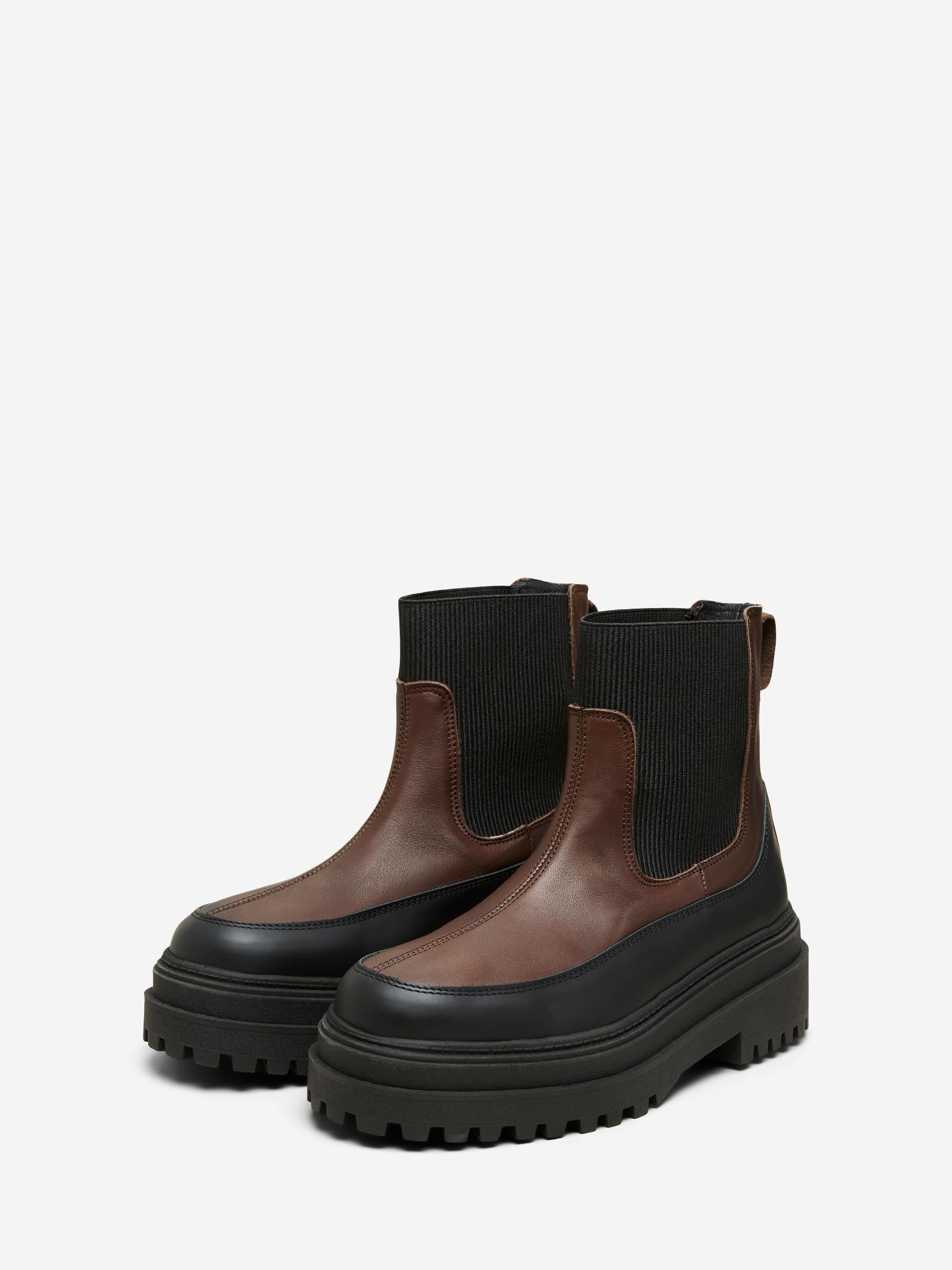 SLF Fasta Chunky Chelsea Boots in Carafe