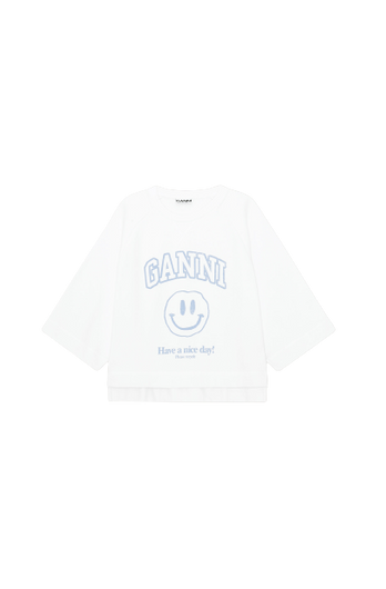 GANNI T2796 Isoli Oversized Sweat in White