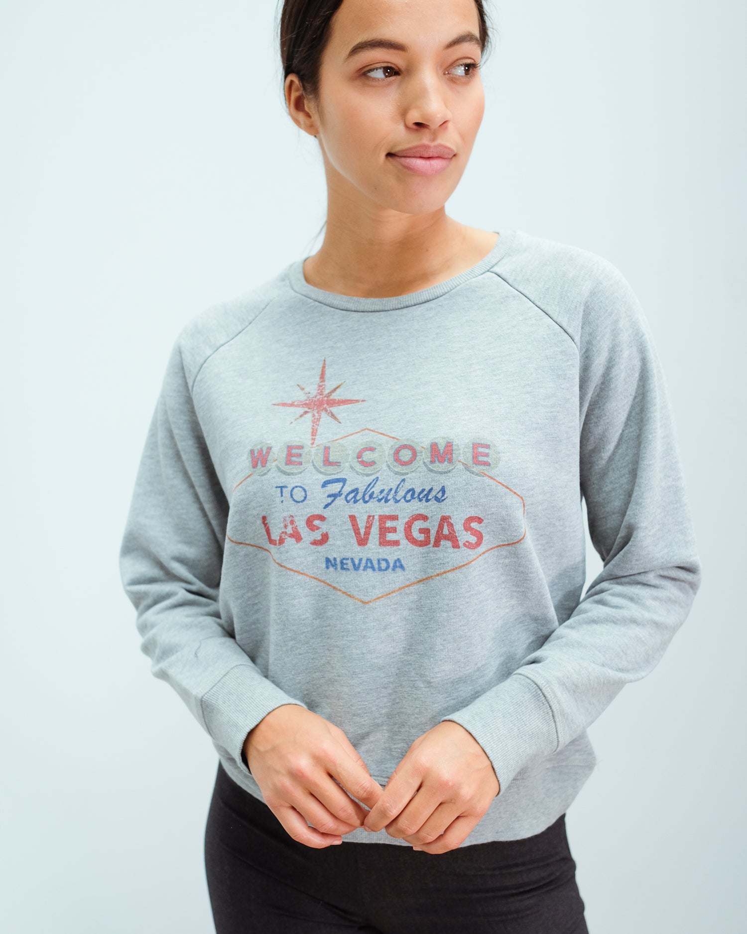 JU Las Vegas sweat in grey melange