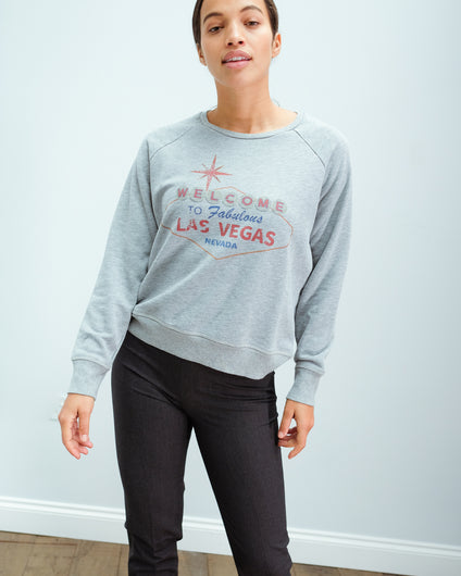 JU Las Vegas sweat in grey melange