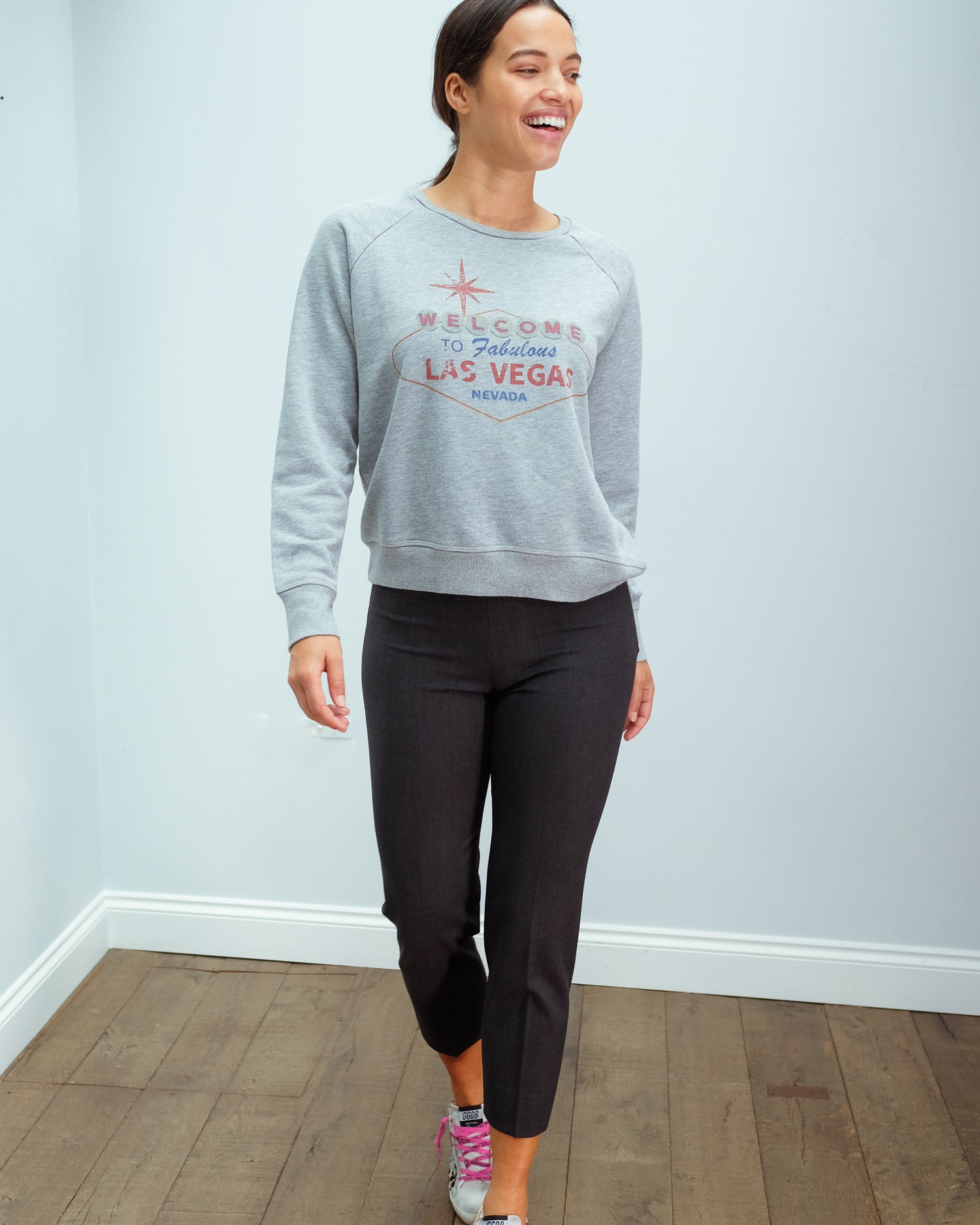 JU Las Vegas sweat in grey melange