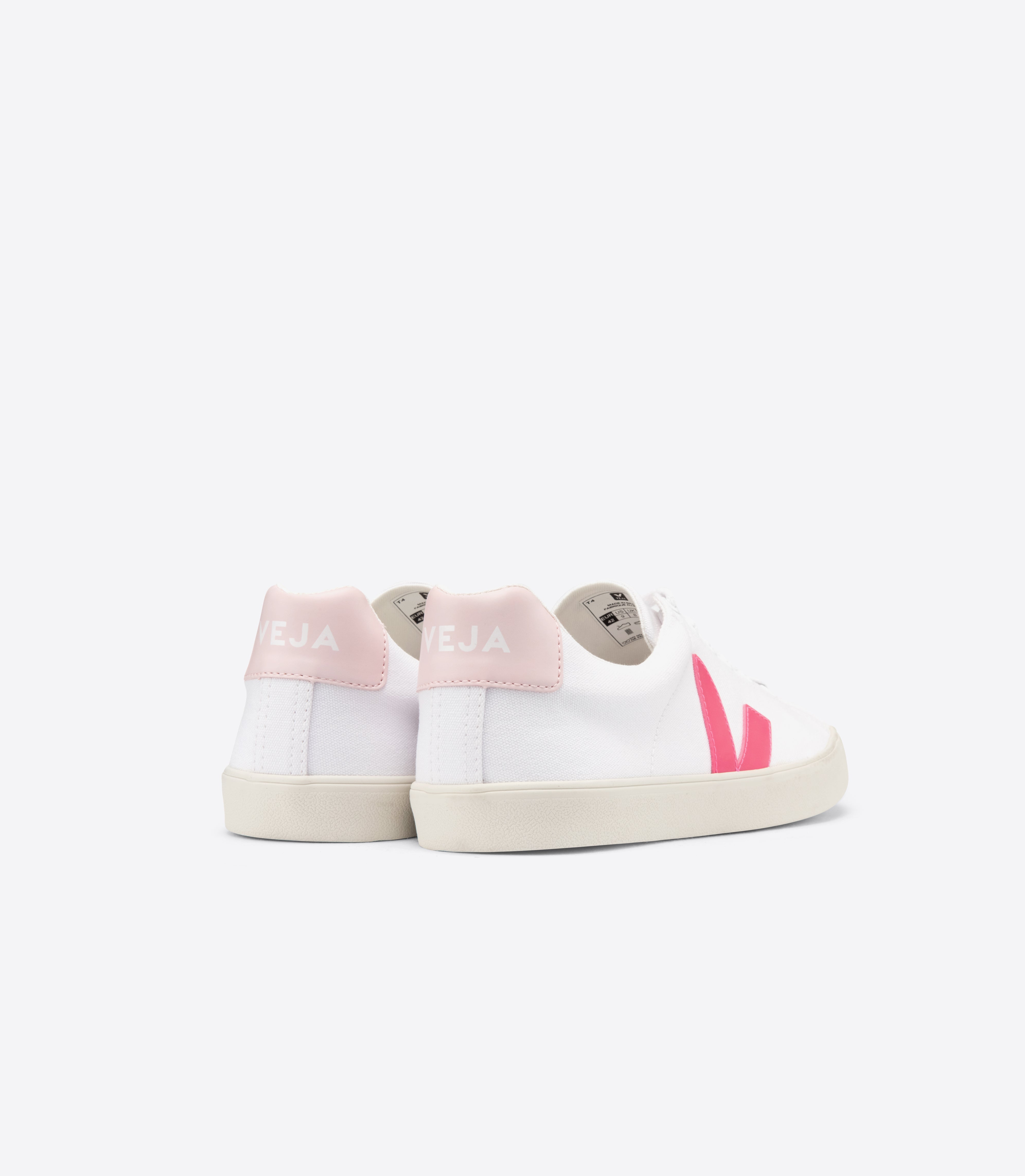 VEJA Esplar Canvas in White, Rose, Petale