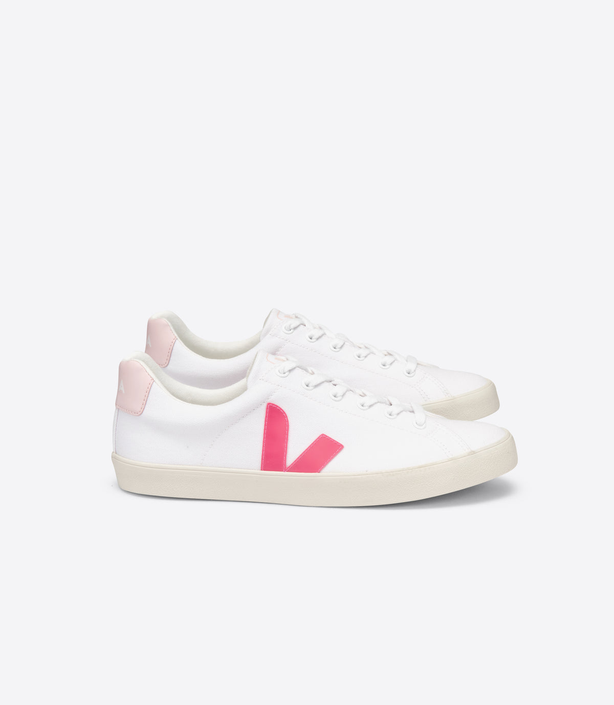 VEJA Esplar Canvas in White, Rose, Petale