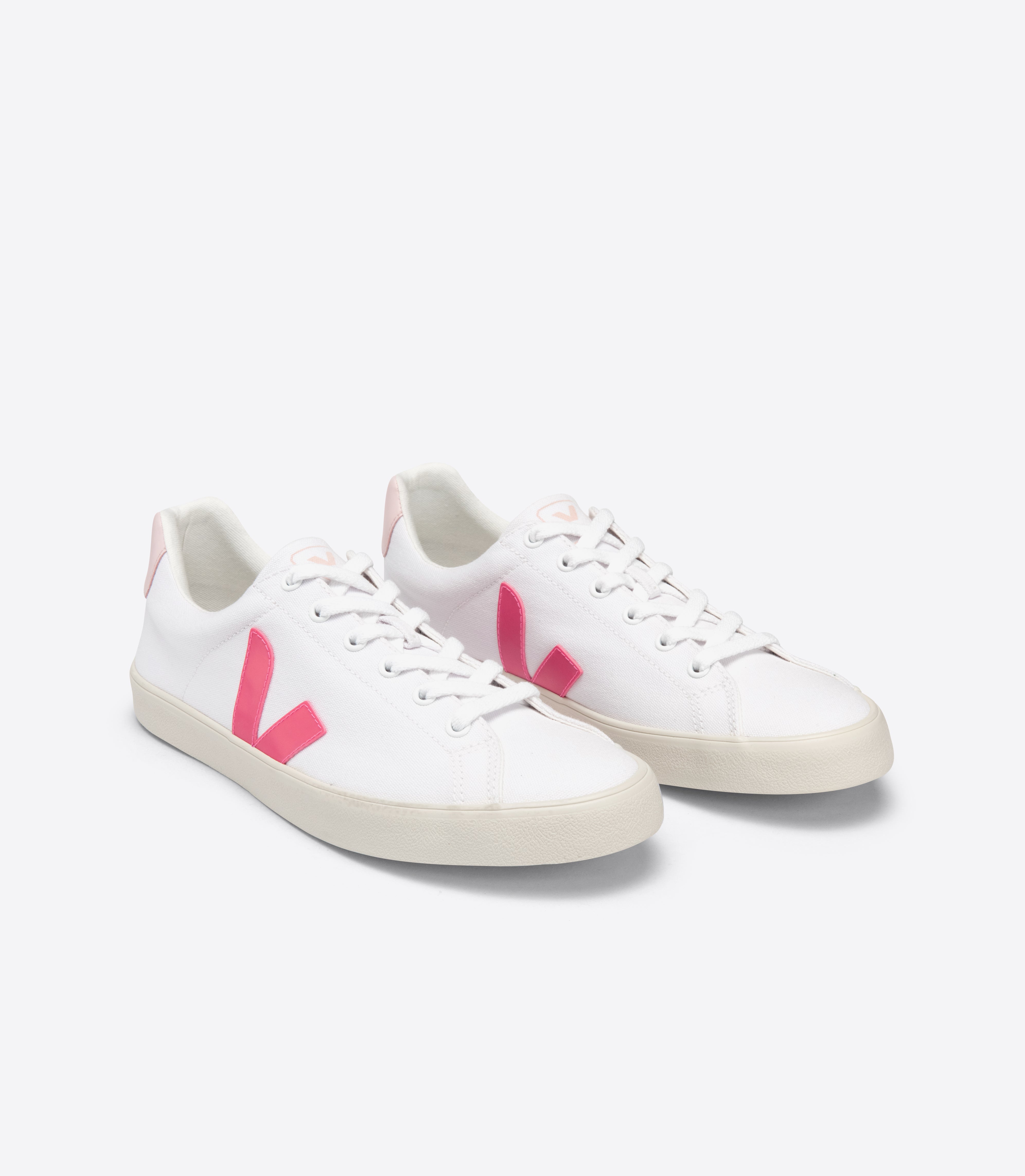 VEJA Esplar Canvas in White, Rose, Petale