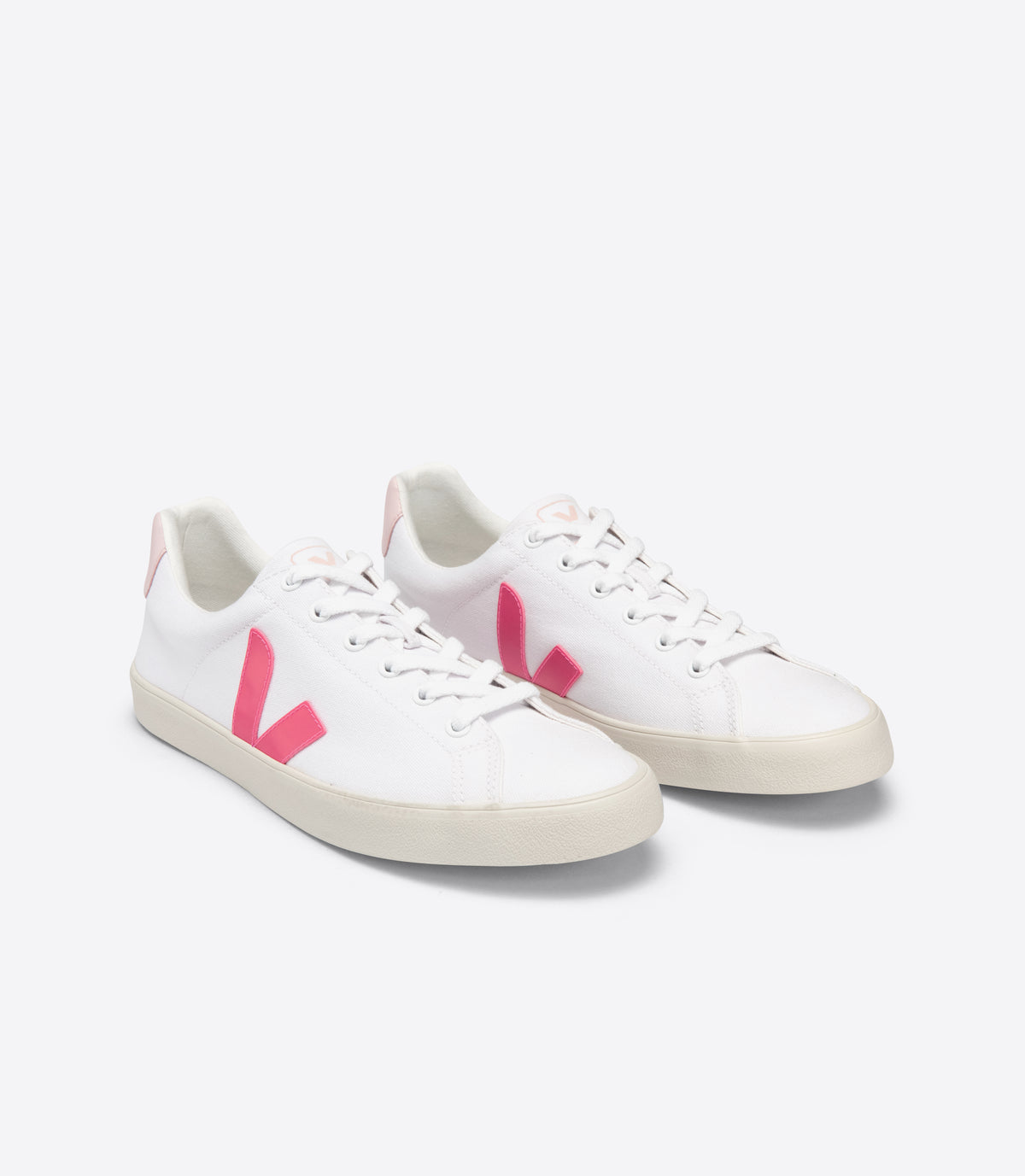 VEJA Esplar Canvas in White, Rose, Petale