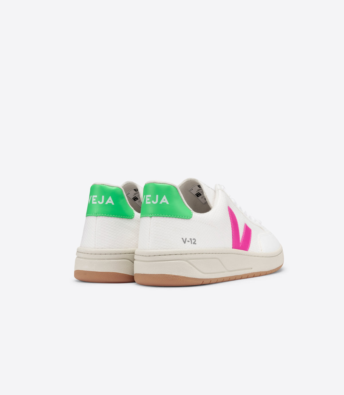 VEJA V-12 Mesh in White, Sari, Absinthe