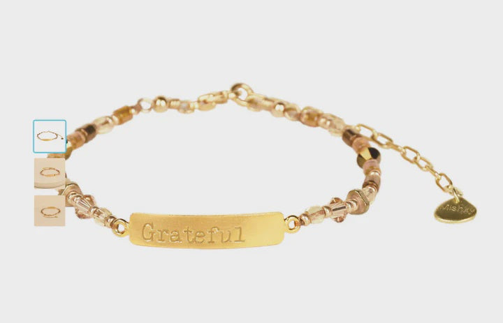 MISHKY Grateful Bracelet in Gold