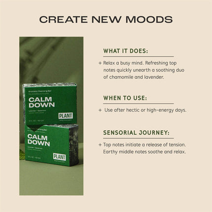 PLANT Calm Down Bar Soap